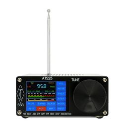 Radio Original ATS25 Si4732 AllBand Radio Receiver FM LW(MW SW) SSB +2.4 Inch Touch LCD +Whip Antenna +Battery + USB Cable + Speaker