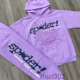 Men's Hoodies Sweatshirts Purple Sp5der 555555 2023ss Pullover Men Women Young Thug Web StarO66S O66S5T5E 5T5ERX3S RX3S