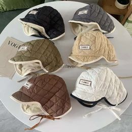 New Caps Hats 2023 Autumn Winter Baby Hat Children's Warm Ear Caps For Boys Girls Korean Style Plush Warm Caps For Babies