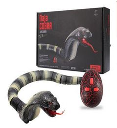 1Pcs Plastic Infrared remote control Cobra Funny Gadgets Novelty Surprise Practical Jokes Simulation Animal Prank RC Snake Toy Mis8435218