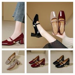 Heel Red High Women Bottoms Designer Heel Shoes Red Shiny Bottoms Thin Heels Black Nude Patent Leather Woman Pumps with Dus 49 s