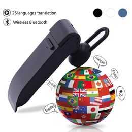 Earphones upgrade Peiko translation headphone 25 Languages Smart Voice Translator instant Translate Wireless Bluetooth Translator Earphone