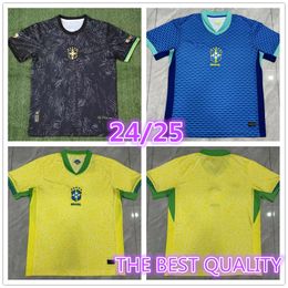 24 25 BRAZIL soccer jerseys RICHARLISON PAQUETA PELE VINICIUS football shirt maillots MARQUINHOS VINI JR ANTONY SILVA DANI ALVES 2024 2025 brasil futbol man shirt