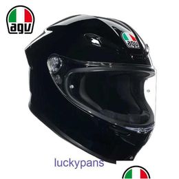 Motorcycle Helmets Agv Mens K6 Helmet Cycling And Commuter Womens Four Seasons Racing Fl Summer Safety K6S 8Cu6 Drop Delivery Automobi Otkf0