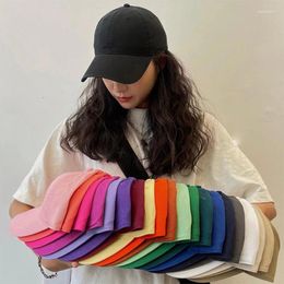 Ball Caps Classic Plain Color Women Baseball Cap Adjustable Snapback Hat For Men Sport Tennis