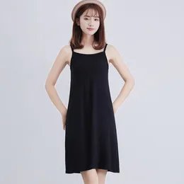 Women's Sleepwear Camisole Under Dress Ladies Plus Full Slips Modal Underdress Shoulder-straps Underskirt Inner Petticoat Nightgown Robe