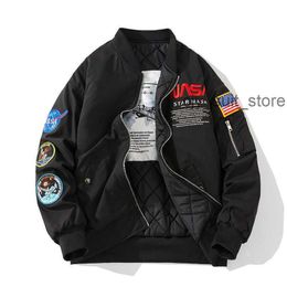 nasa Jackets Fall-flight Pilot Jacket Coat Black Green Bomber air force Men Nasa Embroidery Baseball Coats with Zipper cp bomber jacket Men's Jackets 1 0U3D