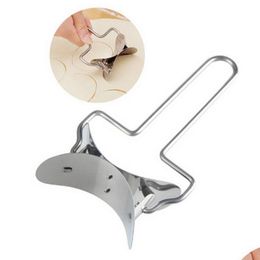 Other Kitchen Tools 50Set 2Pcs/Set Stainless Steel Dough Presser Dumpling Mould Maker Wraper Cutter Pie Dumplings Pastry Drop Delivery Dhxm0