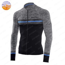 Spiukful Winter Thermal Fleece Cycling Clothes Men Long Sleeve Jersey Outdoor Riding Bike Mtb Clothing Warm Top Quality 240112