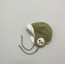 Winter Warm Thickened Boy Cute Super Cute Plush Bonnet Earmuffs Hat Children's Lei Feng Caps