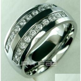 Band Rings His Mens Stainless Steel Solid Ring Band Wedding Engagment Size From 8 9 10 11 12 13 14 156606784 Drop Delivery Jewellery Ri Dhylg