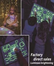 Draw With Light Fun Drawing Board Toys Painting Supplies Baby Toys Magic Draw Educational Creative Home Luminous Hand writing Boar5132300