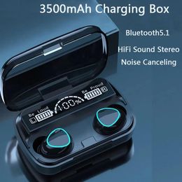 Earphones M10 TWS Bluetooth Headphones 3500mAh Charging Box Wireless Earphones With Microphone 9D Stereo Sports Waterproof Earbuds Headset