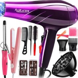 Professional Powerful Hair Dryer Fast Styling Blow And Cold Adjustment Air Nozzle For Barber Salon Tools 240112