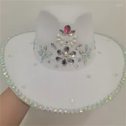 Berets Bride Fedora Cowboy Hat Mrs Cowgirl For Bridal Party Bachelorette Hats Props