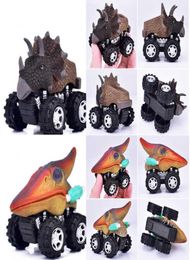 Baby Mini Dinosaur Toy Model Pull Back Cars Big Tire Wheel Vehicles Truck Baby Toys 314 Years Old Boy Girl Creative Gifts2808063