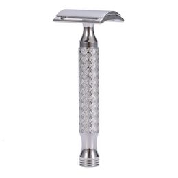 CNC 316L Stainless Steel Men's Manual Shaver Classic Double Edge Safety Razor 240112