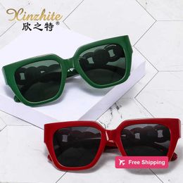 Designer Sunglasses New Fashion Chain Decorative Sunglasses Trendy Style Personalised Beauty Head Decorative Glasses Cat Eye Sunglasses 2BDF