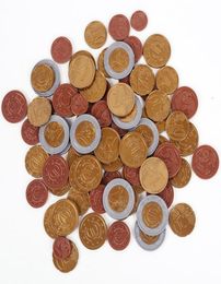 SET OF 80 plastic Toy EURO COINS play money maths school Learning Resource cent4140351