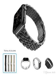 Replacement Watchband 7 bead Wrist Strap Bracelet for Apple Watch Ultra 8 49mm 41mm 45mm 38mm 40mm 42mm 44mm Stainless Steel watch3361206