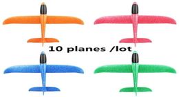 510pcslot Foam Material Hand Throw Plane Outdoor Glider Children039s Gift Model Toy 48 Cm Fun Helicopter Toys 2109251503868