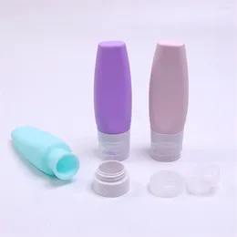 Storage Bottles 100ml Portable Silicone Refillable Bottle Travel Packing Lotion Shampoo Cosmetic Squeeze Containers