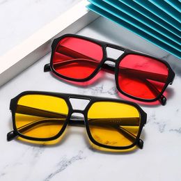 Sunglasses New Double Beam Box Trendy Korean Edition Multi Colour Eyeglass Frame for Men and Women