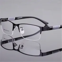 Sunglasses Reading Glasses Men Women High Quality Half-frame Diopter Business Male Myopia Eyeglasses -1.0 1.5 2.0 2.5 4