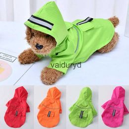 Dog Apparel S-XL Creativity Pets Clothes Hooded Raincoats Reflective Strip Dogs Rain Coats Waterproof Outdoor Breathable Net Yarn etsvaiduryd