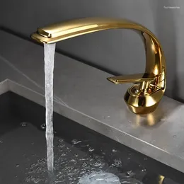 Bathroom Sink Faucets Modern Black Faucet Gold Basin Mixer Tap Wash Single Handle And Cold Water