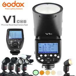 Bags Godox V1 V1c V1n V1s V1f V1p V1o Ttl Liion Round Head Camera Flash 2.4g Hss Speedlite for Canon Nikon Sony Fuji Pentax Olympus