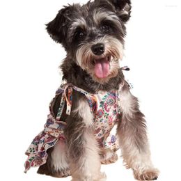 Dog Apparel Pet Skirt Soft Dress Summer Ethnic Style Sling