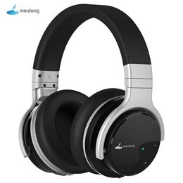 Earphones Meidong E7B Wireless Headphones Bluetooth Earphone Active Noise Cancelling Headphone 30Hour Playtime Headset With Microphone