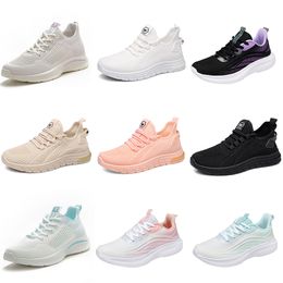 2024 winter women shoes Hiking Running soft Lightweight flat Shoes fashion Black pink beige Grey Trainers big size 35-41