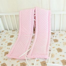 2 Pcs/Lot born Thicken Cotton Anti-biting Bed Wrapping-edge Crib Bumper Protect Strip Children Splicing Bed Side Cushion 240112