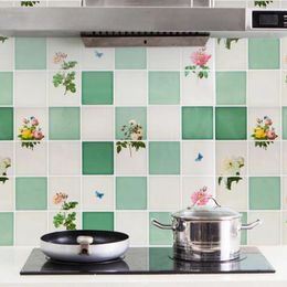 Wall Stickers 1PC Flower Sticker Kitchen Oilproof Removable Art Decor Home Decortion Accessories