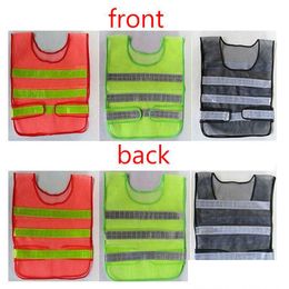 Reflective Safety Supply Wholesale Reflective Vest Safety Clothing Hollow Grid Vests High Visibility Warning Working Construction Traf Dhmsi