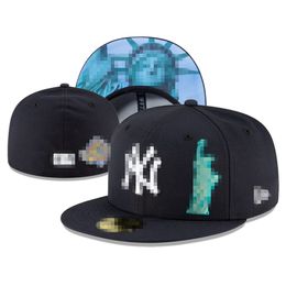 2024 Unisex Designers Fitted Hat Era Mens Baseball Hats Es Caps Black Hip Hop Adult Flat Peak Men Women Full 7-8 Adjustable Dad Sun