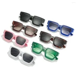 Sunglasses Retro Thick Square Frame Fashion Vintage Women Ladies Shades UV400 Protection Eyewear