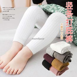 New Footies New Summer Baby Boys Girls Pants Newborn Girl Leggings Tights Solid Cotton Stretch Kids Children Knitting Trousers For 0-6 Years