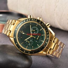 2024 neue Luxus Herren Sechs Nadel Multifunktions Zeitmessung Quarz Armbanduhr Solide Band Kalender Funktion Uhren