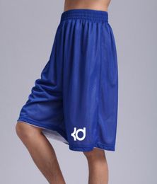 brand KD sport bermudas basketball shorts Summer sports thin Doublesided knee length elastic running game mens shorts ship8235778
