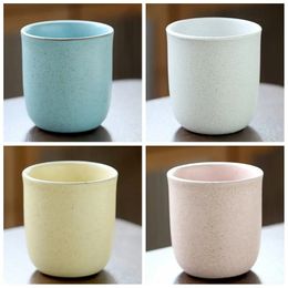 Pottery Ceramic Tea Bowl Office Fresh Glaze Flat Bottom Drinkware Matte Household Coffee Cup 240113