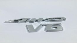 Car Rear Tailgate Trunk Chrome 3D 4WD V6 Logo Embleml Sticker Badge For VW Hyundai5216995