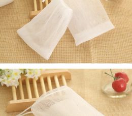 New Soap Blister Bubble Net Mesh Soap Face Wash Froth Nets Soap Mesh Bag Manual Bag Bathroom Accessories BJ