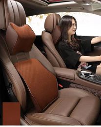 Pillow Car Headrest Neck Auto Memory Foam Breathable Head Support Rest Protector Automobiles Interior
