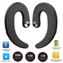 Earphones Wireless Earphone Exquisite Bluetooth Headset Light Hook earbuds HBQ Headphone Handsfree Bone Conduction Earphones vitog yyk