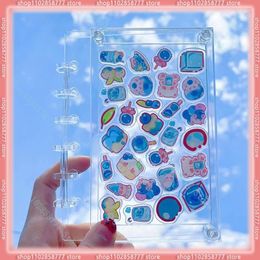 Transparent Visible Loose Leaf Notebook Acrylic Learning Material Horizontal Line Diary Kawaii Wrong Question Reading