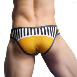 Underpants SEOBEAN Sexy Men Briefs Breathable Mesh Underwear Fashion Low-waist Tight
