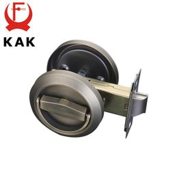 KAK Hidden Door Locks Stainless Steel Handle Recessed Cabinet Invisible Pull Mechanical Outdoor Lock For Fire Proof Hardware 201017640826
